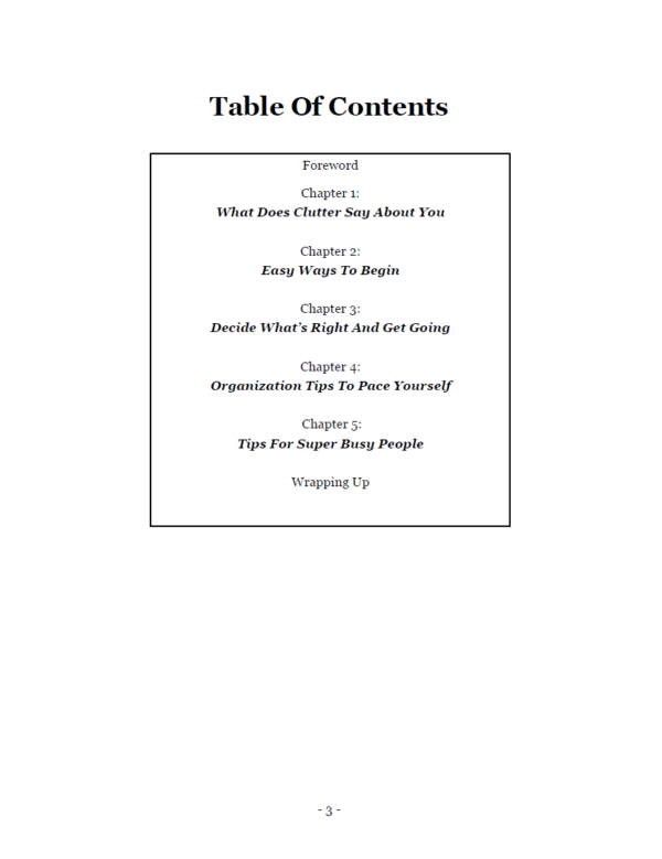Organization And Order - Image 2